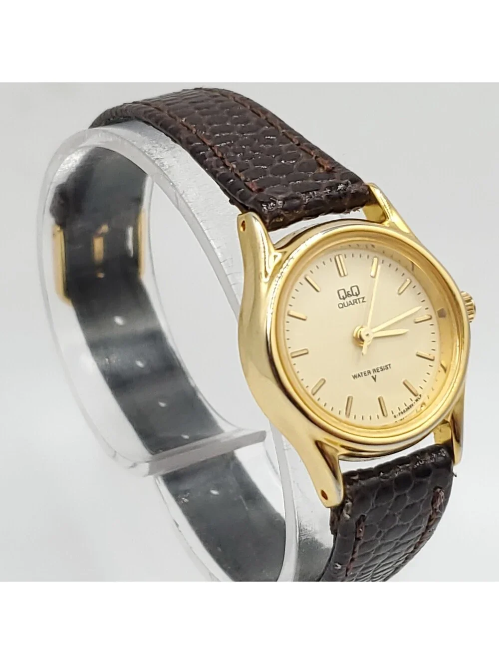 Vintage Citizen Q&Q Watch Women 23mm Gold Tone New Battery